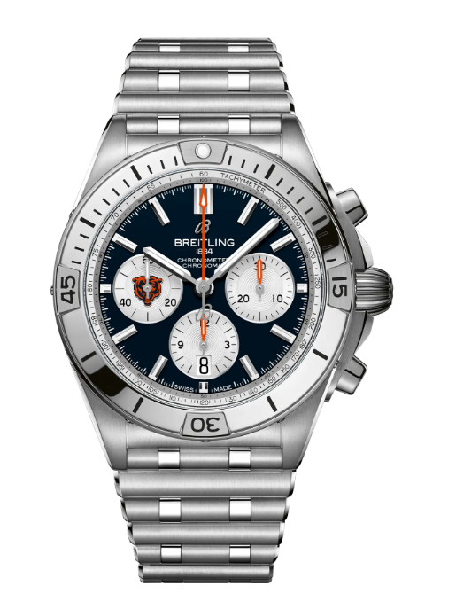 Review Breitling CHRONOMAT B01 42 NFL CHICAGO BEARS EDITION Replica watch AB01342B1C5A1 - Click Image to Close